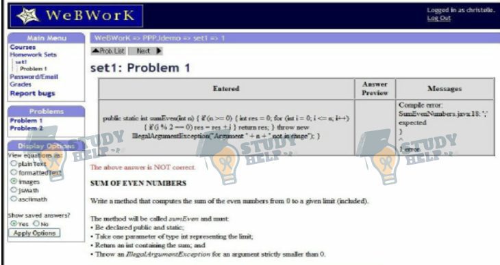 webwork answers hack