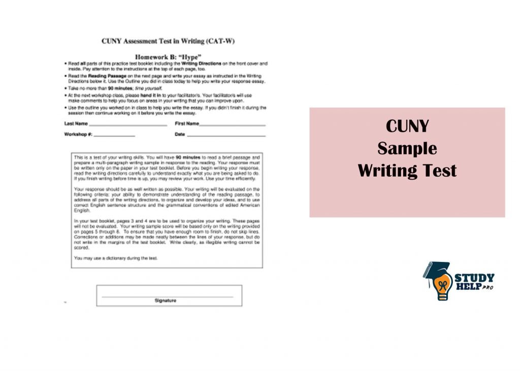 CUNY Sample writing test